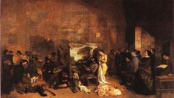 Gustave Courbet Teh Painter's Studio; A Real Allegory France oil painting art